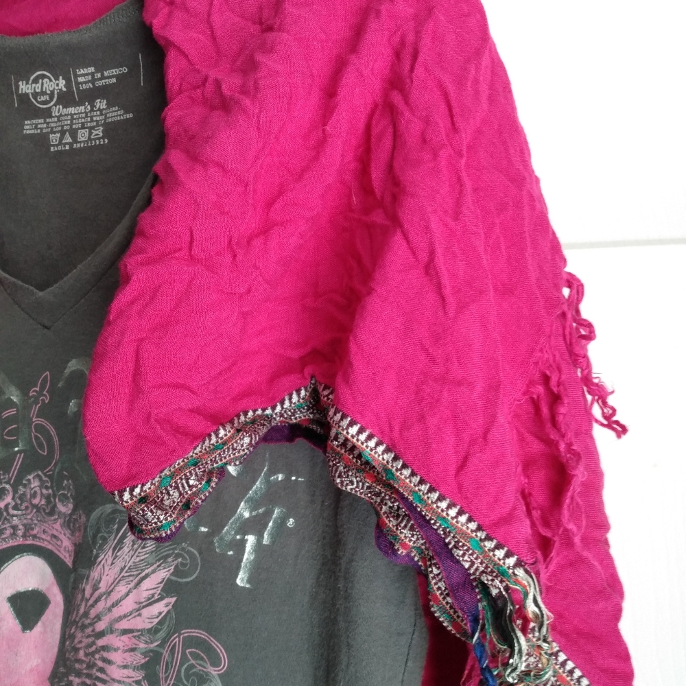 Fuscia scarf